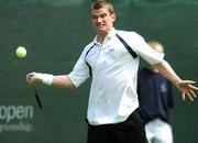 3 July 2007; Ireland's Peter Clarke in action during his match against Netherland's Igor Sijsling. Shelbourne Men's Irish Open Tennis Championship, Fitzwilliam Lawn Tennis Club, Donnybrook, Dublin. Photo by Sportsfile