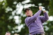 7 July 2007; Graeme McDowell, Northern Ireland, watches his tee shot from the 2nd tee box during the third day of the Smurfit Kappa European Open Golf Championsip. K Club, Straffan, Co. Kildare. Picture credit: Matt Browne / SPORTSFILE