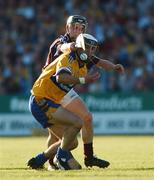 7 July 2007; Gerry Quinn, Clare, in action against Kerrill Wade, Galway. Guinness All-Ireland Senior Hurling Championship Qualifier, Group 1A, Round 2, Clare v Galway, Cusack Park, Ennis, Co. Clare. Picture credit: Brendan Moran / SPORTSFILE