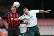 9 July 2007; Liam Burns, Bohemians, in action against Stephen Fox, Bray Wanderers. eircom League of Ireland Premier Division, Bohemians v Bray Wanderers, Dalymount Park, Dublin. Picture credit: David Maher / SPORTSFILE