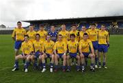 8 July 2007; The Roscommon team. ESB Connacht Minor Football Championship Final, Roscommon v Galway, Dr. Hyde Park, Roscommon. Picture credit: Ray McManus / SPORTSFILE