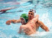 10 July 2007; Ireland's Eoin Nolan, left, battles with Andrew Squires, Great Britain. European B Waterpolo Championships, Pool B, Manchester Aquatic Centre, Manchester, England. Picture credit Paul Greenwood / SPORTSFILE
