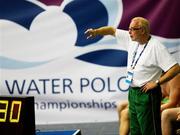 10 July 2007; Ireland coach Brian Murphy gesticulates to his players. European B Waterpolo Championships, Pool B, Manchester Aquatic Centre, Manchester, England. Picture credit Paul Greenwood / SPORTSFILE
