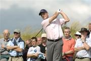 12 July 2007; David Higgins, Waterville Golf Club, watches his drive from the 17th tee box. Irish PGA Golf Championship, 2nd Round, European Club Golf Club, Brittas Bay, Co. Wicklow. Picture credit: Matt Browne / SPORTSFILE