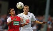 12 July 2007; Michael Dawson, Tottenham Hotspur, in action against Ryan Guy, St Patrick's Athletic. Pre Season Friendly, St Patrick's Athletic v Tottenham Hotspur, Richmond Park, Dublin. Picture credit: Stephen McCarthy / SPORTSFILE