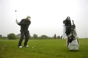 13 July 2007; Padraig Harrington on the practice ground waiting for the fog to clear. Irish PGA Golf Championship, 3rd Round, European Club Golf Club, Brittas Bay, Co. Wicklow. Picture credit: Matt Browne / SPORTSFILE