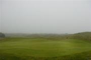 13 July 2007; The first green at the European Club covered in fog. Irish PGA Golf Championship, 3rd Round, European Club Golf Club, Brittas Bay, Co. Wicklow. Picture credit: Matt Browne / SPORTSFILE