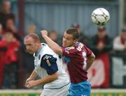 13 July 2007; Shane Robinson, Drogheda United, in action against Glen Crowe, Bohemians. eircom League of Ireland Premier Division, Drogheda United v Bohemians, United Park, Drogheda, Co. Louth. Photo by Sportsfile