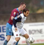 13 July 2007; Stephen Rice, Bohemians, in action against Steven Gray, Drogheda United. eircom League of Ireland Premier Division, Drogheda United v Bohemians, United Park, Drogheda, Co. Louth. Photo by Sportsfile