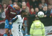 13 July 2007; Darren Mansaram, Bohemians, in action against Graham Gartland, Drogheda United. eircom League of Ireland Premier Division, Drogheda United v Bohemians, United Park, Drogheda, Co. Louth. Photo by Sportsfile