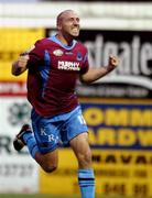 13 July 2007; Drogheda United's Tony Grant celebrates after scoring his side's winning goal. eircom League of Ireland Premier Division, Drogheda United v Bohemians, United Park, Drogheda, Co. Louth. Photo by Sportsfile