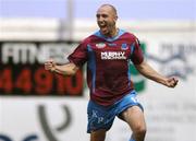 13 July 2007; Drogheda United's Tony Grant celebrates after scoring his side's winning goal. eircom League of Ireland Premier Division, Drogheda United v Bohemians, United Park, Drogheda, Co. Louth. Photo by Sportsfile