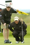14 July 2007; Padraig Harrington and his Caddie Ronan Flood on the 17th. Irish PGA Golf Championship, Final Round, European Club Golf Club, Brittas Bay, Co. Wicklow. Picture credit: Ray Lohan / SPORTSFILE *** Local Caption ***