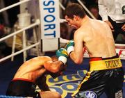 14 July 2007; John Duddy in action against Alessio Furlan in the first round. Hunky Dorys Fight Night, John Duddy.v.Alessio Furlan, National Stadium, Dublin. Picture credit: Stephen McCarthy / SPORTSFILE