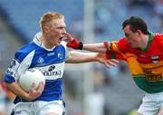 15 July 2007; Eddie Kelly, Laois, in action against Barry John Molley, Carlow. ESB Leinster Minor Football Championship Final, Laois v Carlow, Croke Park, Dublin. Picture credit: Ray McManus / SPORTSFILE