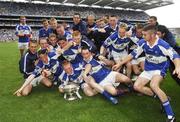 15 July 2007; The Laois team celebrate with the cup after the game. ESB Leinster Minor Football Championship Final, Laois v Carlow, Croke Park, Dublin. Picture credit: Brendan Moran / SPORTSFILE