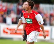 15 July 2007; Ryan Guy, St Patrick's Athletic, celebrates after scoring his side's third goal. eircom League Premier Division, St Patrick's Athletic v Longford Town, Richmond Park, Dublin. Picture credit: Stephen McCarthy / SPORTSFILE