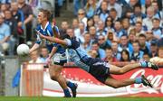 15 July 2007; Ross Munnelly, Laois, in action against David Henry, Dublin. Bank of Ireland Leinster Senior Football Championship Final, Dublin v Laois, Croke Park, Dublin. Picture credit: Brendan Moran / SPORTSFILE