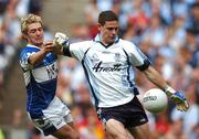 15 July 2007; Stephen Cluxton, Dublin, in action against Michael Tierney, Laois. Bank of Ireland Leinster Senior Football Championship Final, Dublin v Laois, Croke Park, Dublin. Picture credit: Brendan Moran / SPORTSFILE