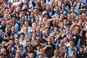 15 July 2007; Dublin supporters on Hill 16 wave goodbye as the Laois supporters leave early. Bank of Ireland Leinster Senior Football Championship Final, Dublin v Laois, Croke Park, Dublin. Picture credit: Ray McManus / SPORTSFILE