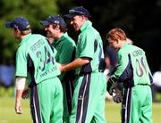 15 July 2007; Ireland players celebrate a wicket. Irish Cricket Union, Quadrangular Series, Ireland v Scotland, Stormont, Belfast, Co. Antrim. Picture credit: Barry Chambers / SPORTSFILE