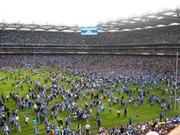 15 July 2007; A general view of Croke Park as seen from Hill 16 as the Dublin supporters invade the pitch. Bank of Ireland Leinster Senior Football Championship Final, Dublin v Laois, Croke Park, Dublin. Picture credit: Daire Brennan / SPORTSFILE