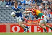 15 July 2007; Donal Kingston, Laois, in action against Alan Callinan, Carlow. ESB Leinster Minor Football Championship Final, Laois v Carlow, Croke Park, Dublin. Picture credit: Ray McManus / SPORTSFILE