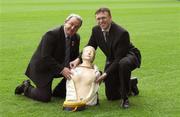 18 July 2007; The GAA and Vhi Healthcare announced details of a nationwide initiative to help GAA clubs tackle the phenomenon of Sudden Arrhythmia Death Syndrome. At the launch are Nickey Brennan, GAA President, Dr Tadhg Crowley, right, GAA Medical Welfare Committee. Croke Park, Dublin. Picture credit: Ray McManus / SPORTSFILE