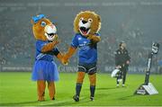 29 November 2014; Leona the Lioness and Leo the Lion Celebrate One Year Anniversary at Guinness PRO12, Round 9, Leinster v Ospreys, RDS, Ballsbridge, Dublin Picture credit: Brendan Moran / SPORTSFILE