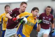 8 July 2007; Kevin Cummins, Roscommon, in action against Eoin O'Mahony, Galway. ESB Connacht Minor Football Championship Final, Roscommon v Galway, Dr. Hyde Park, Roscommon. Picture credit: Ray McManus / SPORTSFILE