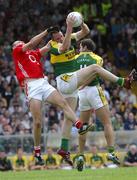 1 July 2007; Michael Quirke, Kerry, in action against Pearse O'Neil, Cork. Bank of Ireland Munster Senior Football Championship Final, Kerry v Cork, Fitzgerald Stadium, Killarney, Co. Kerry. Picture credit: Ray McManus / SPORTSFILE