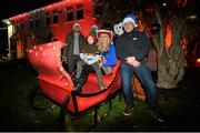 30 November 2014; Leinster Rugby players Isaac Boss, Aaron Dundon, Shane Jennings and Richardt Strauss helped LauraLynn switch on their Christmas lights ahead of the festive season at the Light Up LauraLynn event in LauraLynn House. LauraLynn is Ireland’s only children’s hospice and are one of the charity partners for Leinster Rugby for the season. Anyone wishing to learn more about the partnership can visit www.leinsterrugby.ie/charitypartners or www.lauralynn.ie. Pictured are, from left to right, Isaac Boss, Aaron Dundon, 7 year old Tommy Horkan, from Stillorgan, Dublin, Miriam O'Callaghan and Richardt Strauss. LauraLynn House, Leopardstown, Co. Dublin. Picture credit: Ramsey Cardy / SPORTSFILE