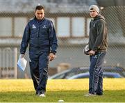 2 December 2014; Connacht head coach Pat Lam with Robbie Henshaw during a squad training ahead of their European Rugby Champions Cup 2014/15, Pool 2, Round 3, game against Bayonne on Saturday. Connacht Rugby Squad Training, Sportsground, Galway. Picture credit: Matt Browne / SPORTSFILE