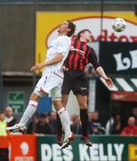 28 July 2007; Stephen O'Donnell, Bohemians, in action against Daryl Murphy, Sunderland. Pre-season Friendly, Bohemians v Sunderland, Dalymount Park, Dublin. Picture credit; Pat Murphy / SPORTSFILE