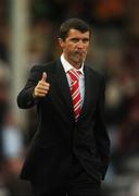 28 July 2007; Sunderland manager Roy Keane salutes the crowd as he walks onto the pitch for the second half. Pre-season Friendly, Bohemians v Sunderland, Dalymount Park, Dublin. Picture credit; Pat Murphy / SPORTSFILE