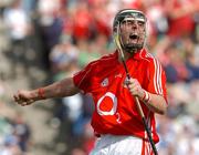 29 July 2007; Neil Ronan, Cork, celebrates after scoring his side's third goal. Guinness All-Ireland Senior Hurling Championship Quarter-Final, Cork v Waterford, Croke Park, Dublin. Picture credit; David Maher / SPORTSFILE