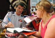 31 July 2007; Sunderland manager Roy Keane signs autographs at squad training ahead of their pre-season friendly with Galway United. Terryland Park, Dyke Road, Co. Galway. Picture credit; Pat Murphy / SPORTSFILE