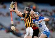 10 August 2014; Darragh Joyce, Kilkenny, in action against Patrick Curran, Waterford. Electric Ireland GAA Hurling All-Ireland Minor Championship, Semi-Final, Kilkenny v Waterford, Croke Park, Dublin. Picture credit: Dáire Brennan / SPORTSFILE