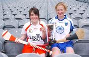 30 July 2007; Under 16B captains, Aine Kelly, Derry, left, and Patricia Jackman, Waterford, at a photocall ahead of the All-Ireland Under 16A Camogie Championship Final and the All-Ireland Under 16B Camogie Championship Final. Croke Park, Dublin.Caroline Quinn / SPORTSFILE