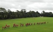 2 August 2007; The Irish team go through their paces during squad training. Ireland Rugby Squad Training, University of Limerick, Limerick. Picture credit: Brendan Moran / SPORTSFILE