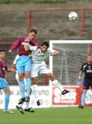 2 August 2007; Graham Gartland, Drogheda United, in action against Federico Santini, SP Libertas. UEFA Cup, First Qualifying round, Second leg, Drogheda United v SP Libertas, Dalymount Park, Dublin. Picture credit; Paul Mohan / SPORTSFILE