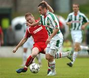 3 August 2007; Roy O'Donovan, Cork City, in action against Conor O'Grady, Sligo Rovers. eircom League Premier Division, Cork City v Sligo Rovers, Turners Cross, Cork. Picture credit; Matt Browne/ SPORTSFILE