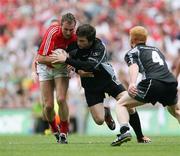 4 August 2007; James Masters, Cork, in action against Brendan Egan, Sligo. Bank of Ireland Football Championship Quarter Final, Sligo v Cork, Croke Park, Dublin. Picture Credit; Oliver McVeigh / SPORTSFILE