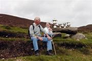 4 August 2007; Noel Woods and his grandaughter Abbi Woods, aged five, from Dundalk, Co. Louth, at the M Donnelly All-Ireland POC FADA 2007. M Donnelly All-Ireland POC FADA 2007, Annaverna Mountain Course, Ravaensdale, Co. Louth. Picture Credit; Paul Mohan / SPORTSFILE *** Local Caption ***