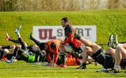 10 December 2014; Munster captain Peter O'Mahony during squad training ahead of their European Rugby Champions Cup 2014/15, Pool 1, Round 4, match against ASM Clermont Auvergne on Sunday. Munster Rugby Squad Training, University of Limerick, Limerick. Picture credit: Diarmuid Greene / SPORTSFILE
