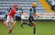 4 August 2007; Jonny Cooper, Dublin, in action against Denis O'Sullivan, Cork. ESB All-Ireland Minor Hurling Semi Final, Dublin v Cork, O'Moore Park, Portlaoise, Co.Laois. Picture credit; Matt Browne / SPORTSFILE