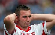 11 August 2007; James Conway, Derry, at the end of the game. Bank of Ireland All-Ireland Senior Football Championship Quarter-Final, Dublin v Derry, Croke Park, Dublin. Picture credit; Ray McManus / SPORTSFILE