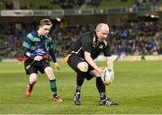 13 December 2014; Action from the Bank of Ireland's Half-Time Minis game featuring Westmanstown Taggers and Seapoint RFC. European Rugby Champions Cup 2014/15, Pool 2, Round 4, Leinster v Harlequins. Aviva Stadium, Lansdowne Road, Dublin. Picture credit: Stephen McCarthy / SPORTSFILE