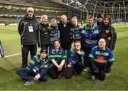 13 December 2014; The Seapoint RFC team with Leinster's Richardt Strauss ahead of the Bank of Ireland's Half-Time Minis. European Rugby Champions Cup 2014/15, Pool 2, Round 4, Leinster v Harlequins. Aviva Stadium, Lansdowne Road, Dublin. Picture credit: Stephen McCarthy / SPORTSFILE