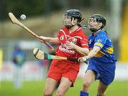 11 August 2007; Una O'Donoghue, Cork, in action against Sinead Nealon, Tipperary. Gala All-Ireland Senior Camogie Championship semi-final, Cork v Tipperary, Nowlan Park, Co. Kilkenny. Picture credit: Matt Browne / SPORTSFILE